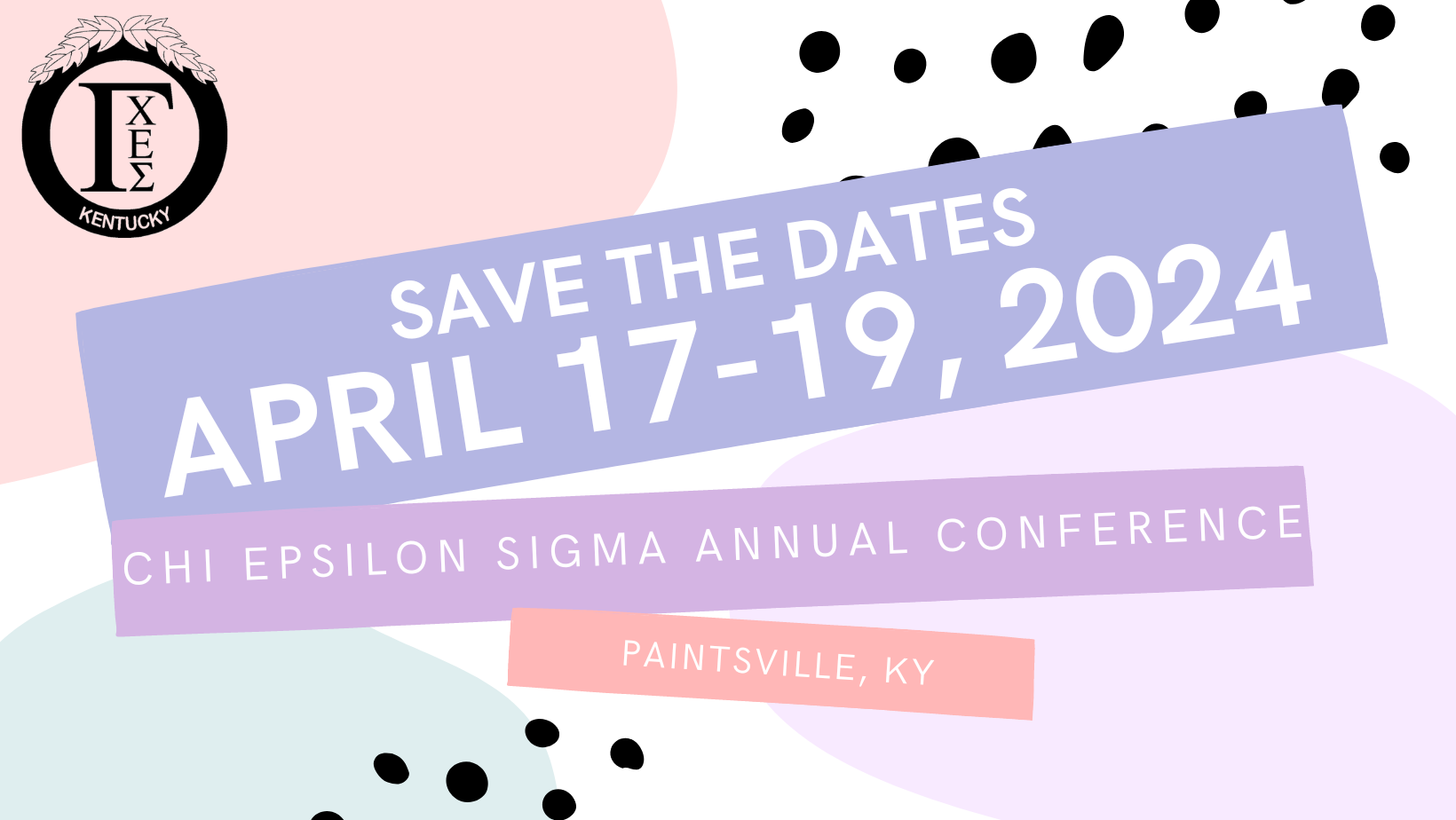 Save the Date Card, April 17-19, 2024